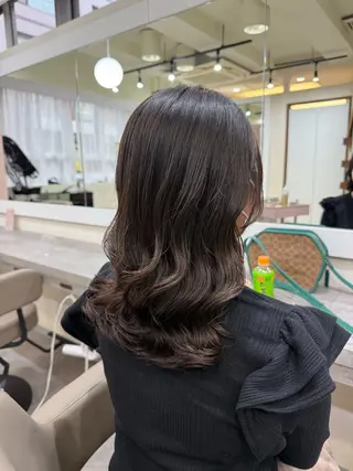 ミディアム パーマ 韓国風パーマ/ヘア セット/店長みづきのヘアスタイル