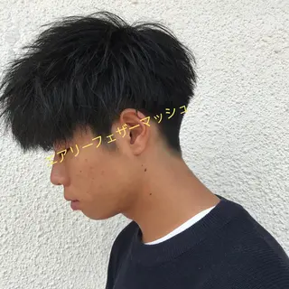 ショート カラー パーマ メンズ JUNTA 梅田茶屋町のヘアスタイル