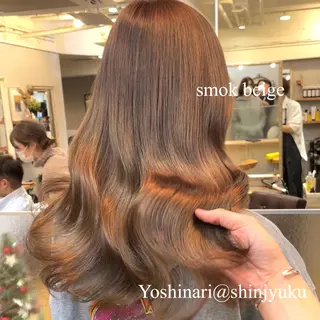 ロング カラー パーマ ヘアアレンジ メンズ キッズ ネイル マツエク・マツパ アイブロウ 新宿駅近♡友達とOK 🦋W -ワット -のヘアスタイル