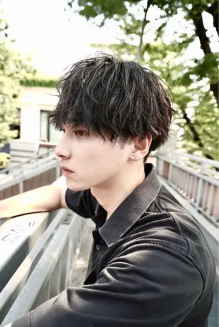 ショート メンズ 曲がる縮毛矯正 メンズ特化/鈴木美璃のヘアスタイル