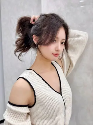 ロング カラー MAEUL NAGOYA所属・前髪顔周り/レイヤー 韓国/桔川恒のヘアスタイル