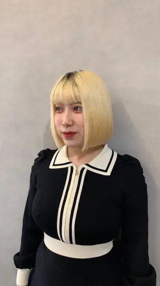 amu/ブリーチなし ダブルカラーのヘアスタイル