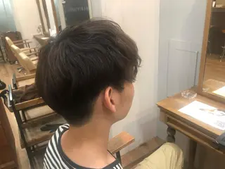 ショート パーマ メンズ みねぎし ふうかのヘアスタイル