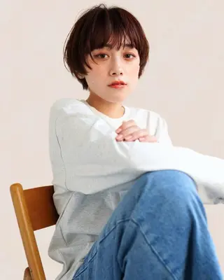 ショート カラー 銀座⚜️【脱白髪染め 美髪矯正】トグチのヘアスタイル