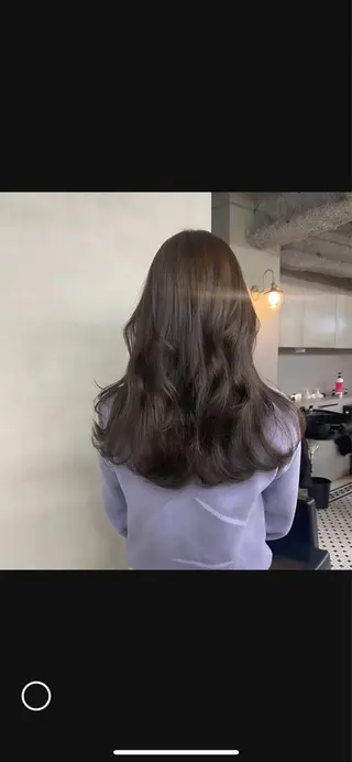 ロング カラー 新宿/韓国ヘア/ 髪質改善ストレートのヘアスタイル
