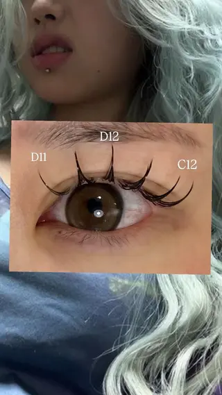 マツエク・マツパ EYE STAR梅田店所属・中西 真悠のマツエク・マツパデザイン