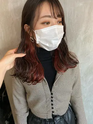 セミロング カラー ヘアアレンジ stylist/蛯谷 珠里のヘアスタイル