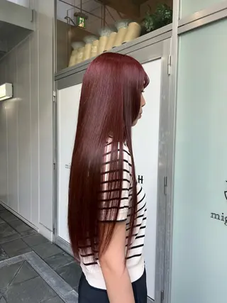 ロング カラー 栄　mighty by H所属・田中 蘭菜のヘアスタイル