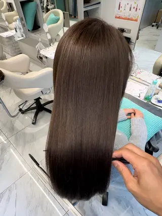 ロング 髪質改善ストレート/レイヤーカット/Lee Horie所属・髪質改善&縮毛矯正 池本 有宏のヘアスタイル