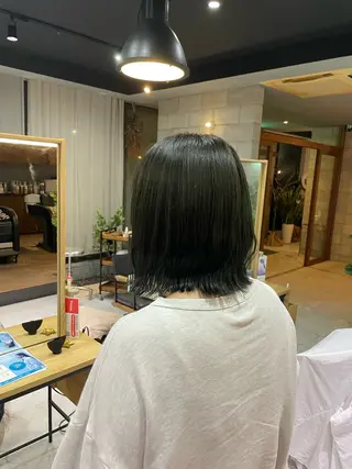 ミディアム カラー 透明感/艶髪カラー/ 韓国/rinaのヘアスタイル