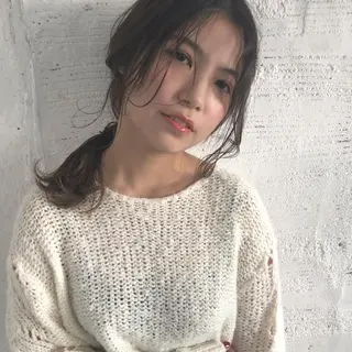 ロング パーマ 江原 彩華のヘアスタイル