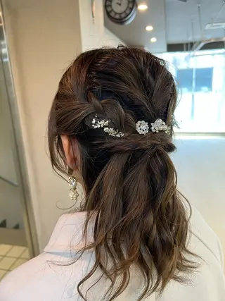 ミディアム ヘアアレンジ men's&ladys J'sGrace【メンズアンドレディース ジェイズグレイス】所属・🌻J'sGrace /JUMA🌻のヘアスタイル