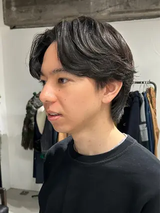 ショート パーマ メンズ fifth 原宿　【フィフス】所属・fifth/メンズ パーマ/川﨑泰就のヘアスタイル