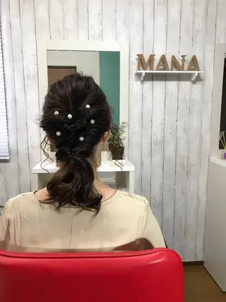 ヘアアレンジ Salon Mana✨三貴のマツエク・マツパデザイン
