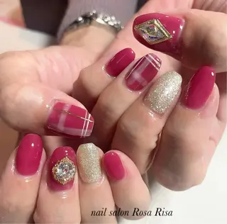 ミディアム ネイル ネイルスタジオ シェイクユアハンズのネイルデザイン