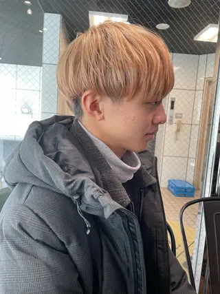 ショート メンズ ‪るか/‪透明感 カラー/アレンジのヘアスタイル