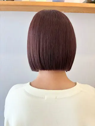 ショート カラー オリーブ/縮毛♡ Natsuno🩰のヘアスタイル