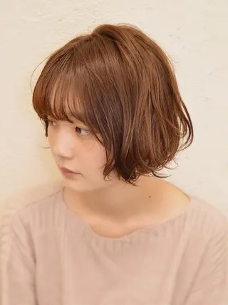 ショート カラー パーマ 小顔ショート✁ ⁂Yukari⁂のヘアスタイル