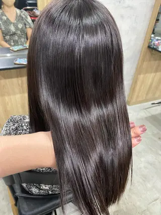 ミディアム カラー 髪質改善/レイヤー カット手塚奨のヘアスタイル