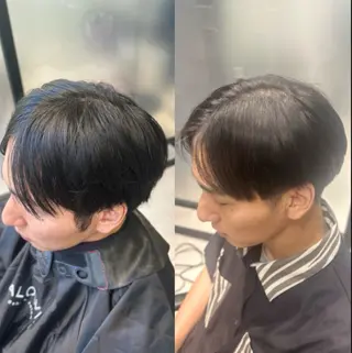 メンズ 曲がる縮毛矯正/ メンズパーマ森隆之介のヘアスタイル