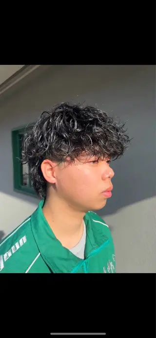 ショート パーマ メンズ SHION men's permのヘアスタイル