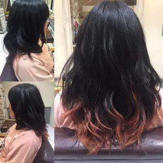 セミロング カラー パーマ ヘアアレンジ 【ツヤ髪美容師】 ツダケイスケのヘアスタイル