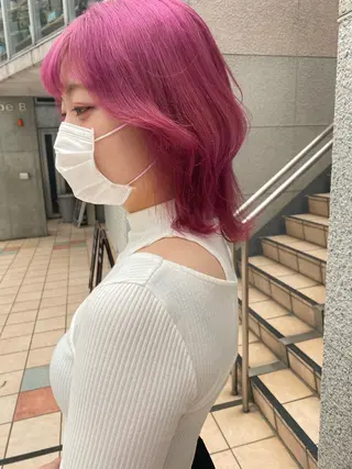 ミディアム カラー 💗💗韓国レイヤー yu-ki💗💗のヘアスタイル