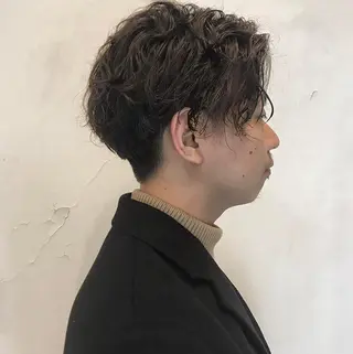 パーマ メンズ 似合わせカットカラー ♡佐藤捺美のヘアスタイル