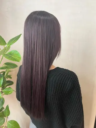 セミロング 韓国ヘア/ベージュ カラー/髪質改善/涼のヘアスタイル