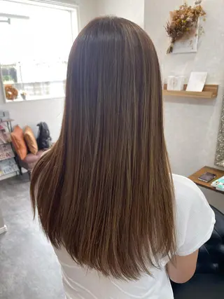 セミロング パーマ Glad   中嶋 政文のヘアスタイル