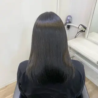 セミロング カラー パーマ ブリーチなし/ ベージュ/akiraのヘアスタイル