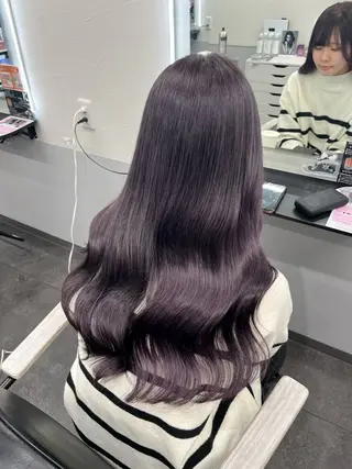 セミロング カラー 韓国ヘア🖤/透明感 shihoのヘアスタイル