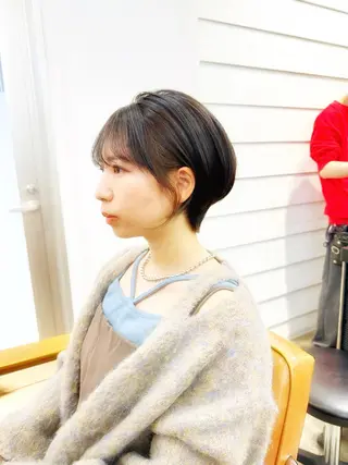 ショート カラー newline銀座所属・👑銀座ショート/ 絶壁補正/金子涼👑のヘアスタイル