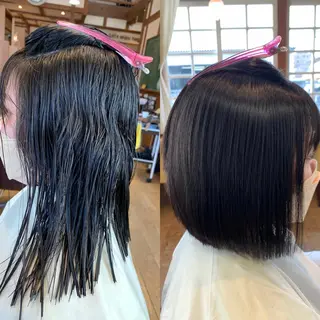 ミディアム カラー パーマ Artist 藤﨑紘成のヘアスタイル