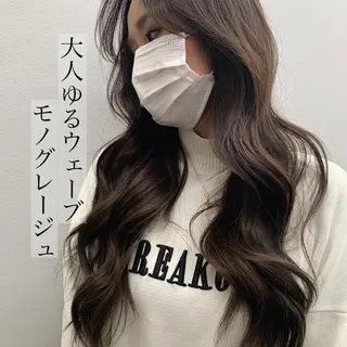 ロング カラー mihoko/ ニュアンスパーマのヘアスタイル