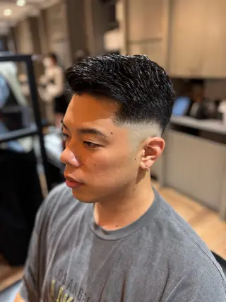 ショート メンズ バーバーショップ涼桜新町店所属・田中大 パーマ/メンズカットのヘアスタイル