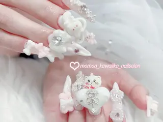ネイル MoMoA Nail ネイル長さ出し専門店のネイルデザイン