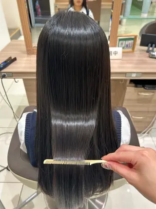 ロング 《艶髪縮毛矯正》 かのん☽⑅ ˖のヘアスタイル