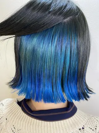 ミディアム ブリーチ毛対応酸性 ストレート🌈サキのヘアスタイル