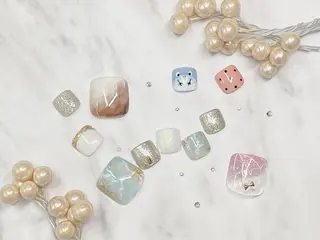 ネイル ネイルPetit Ribbonのネイルデザイン