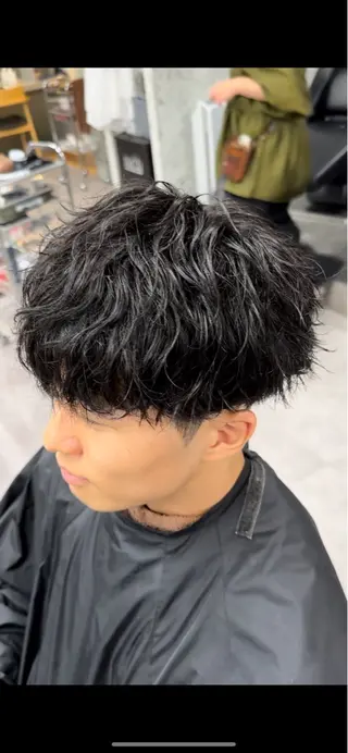 パーマ メンズ 【メンズパーマ】比嘉 啓人のヘアスタイル