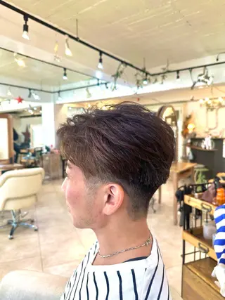 メンズ スパイキー/ ピンパーマ/緑川雄也のヘアスタイル