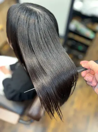 ロング Salowin銀座suite店所属・美髪縮毛矯正/髪質 改善カラー/寺倉海人のヘアスタイル