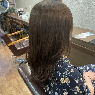 セミロング ふるはし みなのヘアスタイル