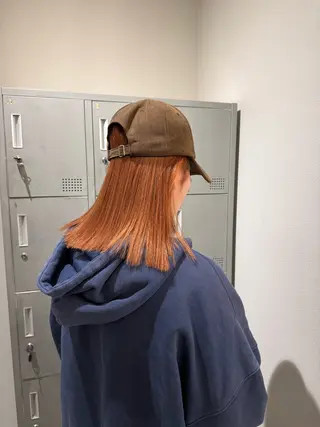 ミディアム カラー ブリーチ/アレンジ 天満/chihiroのヘアスタイル