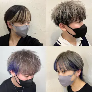 ショート カラー メンズ [渋谷美容師] 玲弥のヘアスタイル