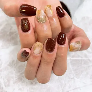 ネイル ⭐︎休業中の練習⭐︎ JNA認定講師髙橋のネイルデザイン