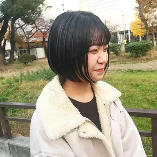 ミディアム tatsumi/ボブ ウルフ/レイヤーのヘアスタイル