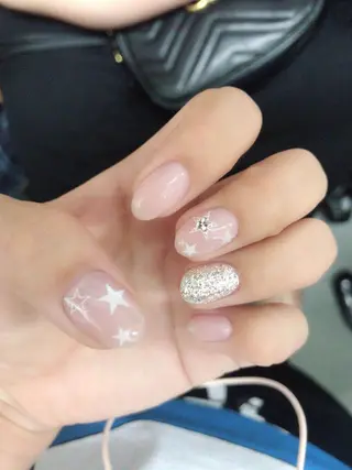 ミディアム ネイル 長さ出し専門 nynaのネイルデザイン