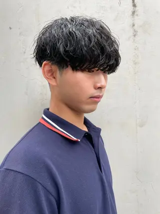 ショート カラー パーマ ヘアアレンジ メンズ 亀井隆汰/メンズ専門 パーマ特化美容師のヘアスタイル